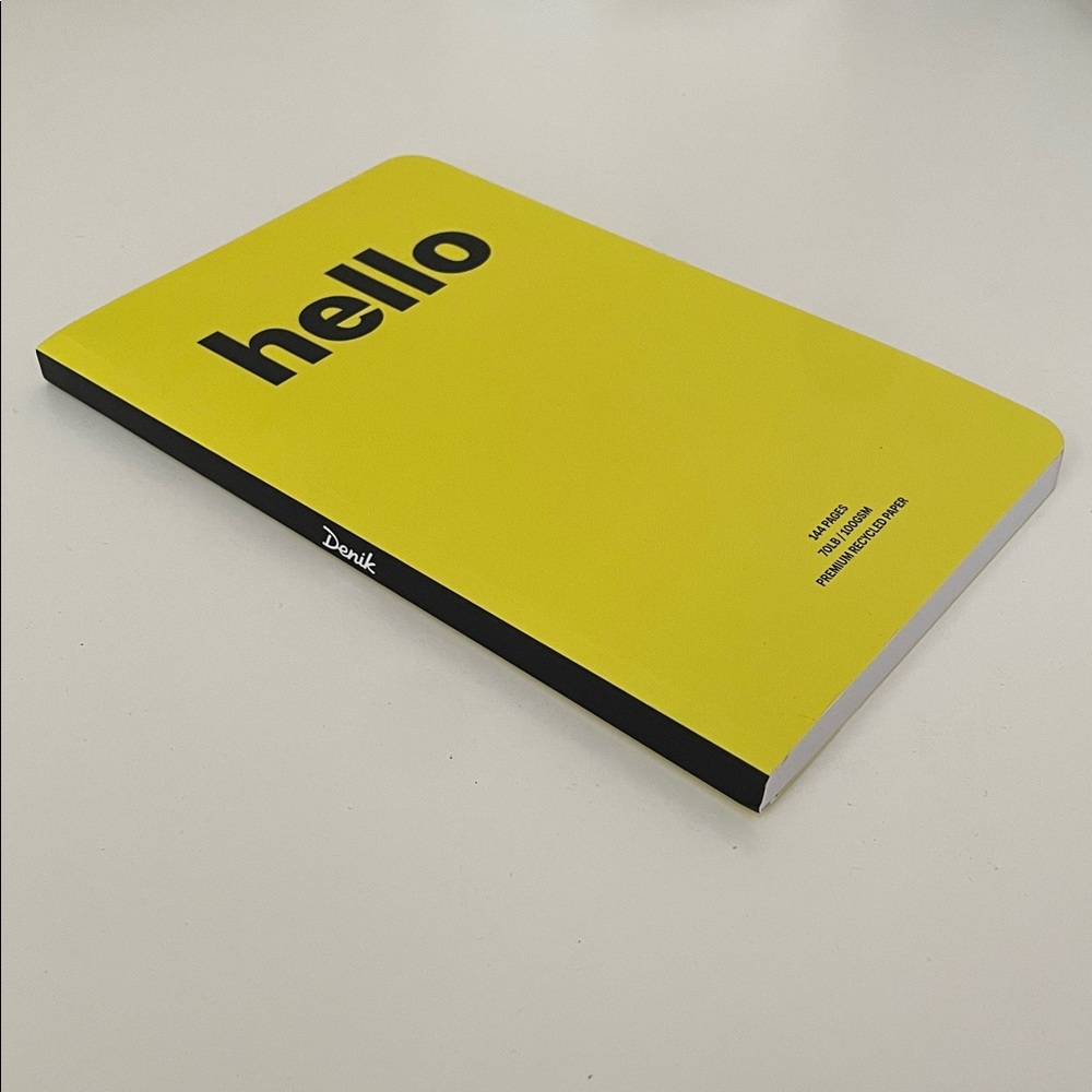 Denik Yellow ‘hello’ Notebook - Picture 2 of 4